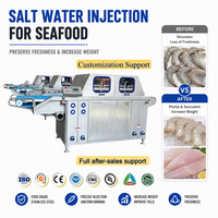 Machine industrielle d'injection de marinade pour poissons (2420 aiguilles) pour le traitement du cabillaud, du tilapia, du thon et des fruits de mer, avec aiguilles de haute précision