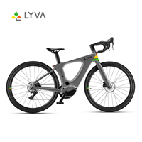 Vélo de ville à assistance électrique LYVA Smart G01 Sport en acier au carbone avec moteur central sans balais, batterie au lithium et freins à disque, unisexe, pour trajets quotidiens