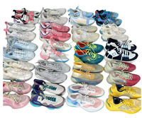 Sepatu Basket Bekas Unisex Ydyl S3-2 Laris Manis Grosir Bahan Campuran Polyester/Katun Ukuran Beragam Sol Tengah Karet/Gel Sol Luar PVC/TPR Semua Ukuran
