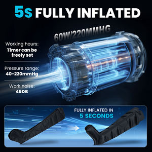 CE 8 Chambers mesin pemijat tubuh, sepatu bot pompa pemulihan olahraga dengan layar sentuh <span class=keywords><strong>LCD</strong></span> pemulihan kaki drainase limfatik - Product Image 4