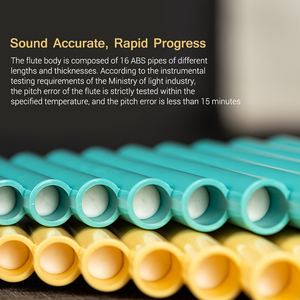 18-Pipe <span class=keywords><strong>Pan</strong></span> Flûte G-G3 Gamme & C Key <span class=keywords><strong>Pan</strong></span> Pipes ABS <span class=keywords><strong>Pan</strong></span> pipes Instrument à vent traditionnel chinois avec sac <span class=keywords><strong>de</strong></span> transport - Product Image 4