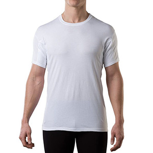Felpa in 15% Spandex 85% modale personalizzata per gli uomini con le ascelle antisudore Slim Fit con <span class=keywords><strong>scollo</strong></span> a <span class=keywords><strong>V</strong></span> t-shirt di difesa del sudore - Product Image 1