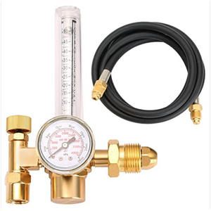 Regulador de Presión de Argón/Dióxido de Carbono Estilo Americano CGA580/CGA320, Medidor de Flujo de Latón 70SCFH, Hecho de Material de Latón Duradero - Product Image 3