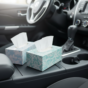 Pañuelo facial impreso personalizado de primera calidad, ultrasuave virgen, 200 hojas, caja de 3 capas, papel tisú facial - Product Image 1