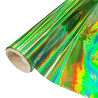Film de transfert holographique laser coloré générique, feuille de marquage à chaud effet écailles de poisson pour leurres de pêche, matériau PET