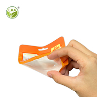 Pochette Minlee Composite de marque avec fenêtre, pour gants électroniques, câbles de données, sac en plastique à fermeture éclair coulissante CPP