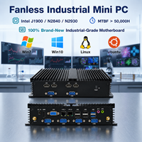 Mini PC Industrial sin Ventilador Intel Celeron J1900 N2840 N2930, 6 COM, 2 LAN, VGA+HDMI, Placa Base de Grado Industrial 100% Nueva