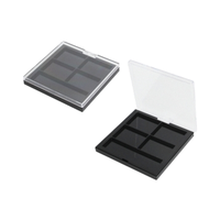 Palette de fard à paupières de plateau intérieur remplaçable du fabricant chinois Boîtes en plastique de correcteur de blush à grilles multiples pour cosmétiques