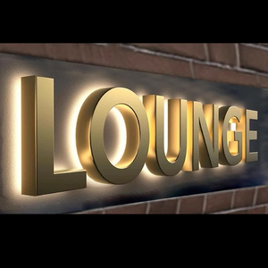 Nhà sản xuất nguồn cung cấp chữ nổi LED bằng thép không gỉ tùy chỉnh 3D, logo tường phát sáng, biển hiệu đèn nền LED - Product Image 2