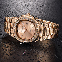 HANNAH MARTIN WATCH FACTORY OEM Montre-bracelet à quartz personnalisée avec logo, étanche 3 bars, mouvement japonais, diamant, montre de luxe pour femme