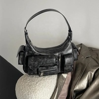 Sac à main de luxe en cuir souple de haute qualité pour femme, sac bandoulière multi-poches de créateur, tendance 2027