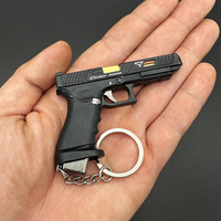 Llavero de lujo TTI G34 con carcasa expulsable 1:3, modelo de pistola de juguete de aleación, modelo estático, para San Valentín y cumpleaños