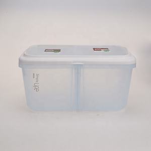 Contenedor <span class=keywords><strong>de</strong></span> Almacenamiento <span class=keywords><strong>de</strong></span> Alimentos Secos para Cocina con Divisor, 2 Compartimentos, Cubo <span class=keywords><strong>de</strong></span> Arroz <span class=keywords><strong>de</strong></span> Plástico, <span class=keywords><strong>Caja</strong></span> <span class=keywords><strong>de</strong></span> Almacenamiento <span class=keywords><strong>de</strong></span> Cereales, 7 <span class=keywords><strong>Litros</strong></span> - Product Image 3