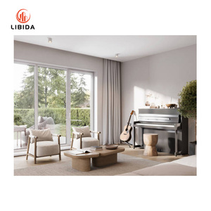 Système de patio avec porte coulissante en verre et aluminium à double vitrage avec moustiquaire pour salon et balcon - Product Image 4