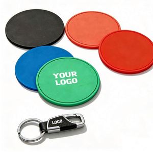 Logo Round Mats Silicone Cup <b>Drink</b> <b>Coasters</b> for Cups Restaurant Hotel Promo Business Gift Wholesale <b>Coaster</b> - Product Image 1