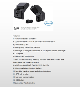 4G Xe Dash Cam Với Xe GPS Tracker DMS Adas 4G GPS Dash Máy Ảnh Theo Dõi Thời Gian Thực Lái Xe Ghi Dashcam Nền Tảng Miễn Phí - Product Image 6