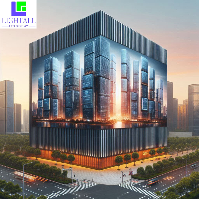90 Degree Wall-Mounted 3D Billboard Outdoor LED Display SMD Corner Building Advertising Screen Signboard Video Video Wall Media