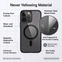 Nouvelle coque arrière transparente antichoc avec support magnétique pour iPhone 11 12 13 14 15 16 17 Pro Max, accessoires de téléphone en gros
