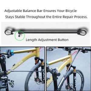 Support de vélo télescopique en acier pour travaux manuels OEM avec support pliable, plateau à outils réglable pour l'entretien des vélos - Product Image 4