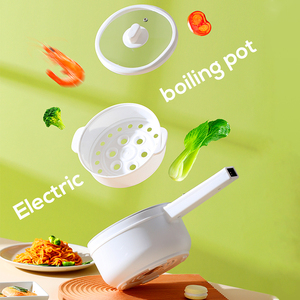 Mini ollas eléctricas de 2L para el hogar, <span class=keywords><strong>olla</strong></span> múltiple con revestimiento de cerámica, pequeños electrodomésticos de cocina, <span class=keywords><strong>vaporera</strong></span> eléctrica - Product Image 3