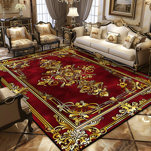Tappeto di lusso Persian retrò stile europeo grande tappeto <span class=keywords><strong>per</strong></span> soggiorno <span class=keywords><strong>camera</strong></span> <span class=keywords><strong>da</strong></span> <span class=keywords><strong>letto</strong></span> guardaroba facile <span class=keywords><strong>da</strong></span> pulire antiscivolo morbido tappetino lavabile - Product Image 3