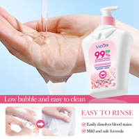 Lessive liquide antibactérienne SADOER pour sous-vêtements, 300 ml, élimination des taches, vente en gros, marque privée