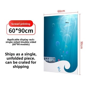 A-frame Áp phích di động đứng 60*90cm kim loại đóng mở hiển thị ngoài trời cho bảng hiệu - Product Image 5