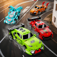 NUOVO Set di Blocchi da Costruzione in Plastica ABS con Auto da Corsa a Quattro Griglie, Giocattolo Unisex per Bambini