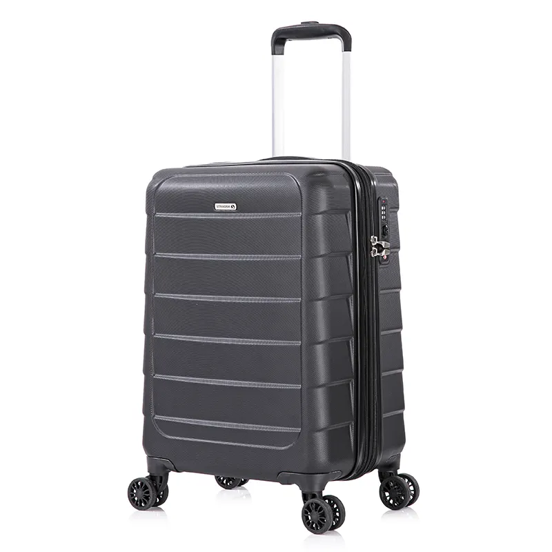 Factory Wholesale Luxury Business Style Trolley Suitcase 19" ABS Material with Laptop compartment Carry On Luggage With Wheels