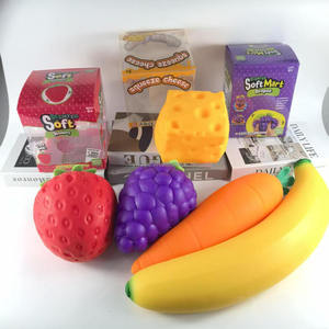 Juguete de Plátano Gigante Blandito Directo de Fábrica, Juguetes de Fresa para Apretar, Juguete Antiestrés de Maíz Gigante, Queso y Uva para Aliviar el Estrés - Product Image 2
