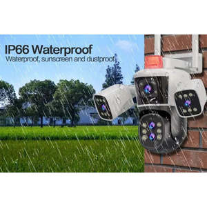 "Caméra de sécurité extérieure sans fil 8K avec zoom optique 10x 16MP 360 degrés PTZ quatre objectifs trois écrans" - Product Image 5