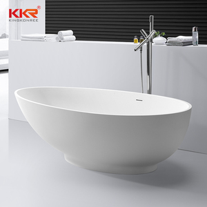 KKR – <span class=keywords><strong>baignoire</strong></span> autoportante en forme de bateau, Style tendance, bleu, blanc, vente en gros, articles de salle de bain personnalisés en acrylique, Surface solide - Product Image 4