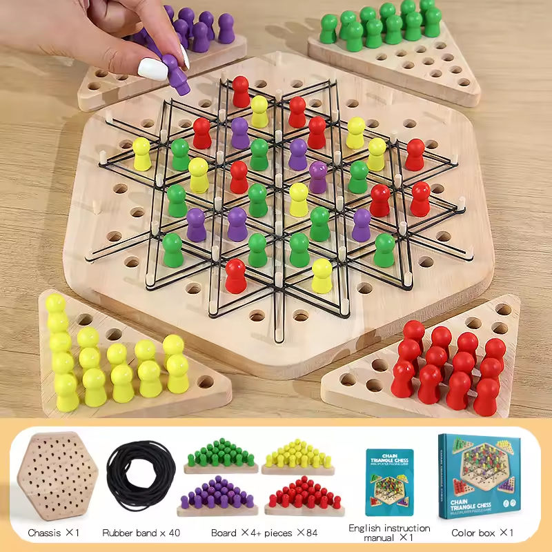 01-40pcs rubber band + chessboard