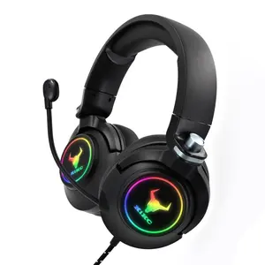 KIKC OEM katlanabilir bilgisayar 3.5mm Stereo kulaklık PS4 oyun mikrofonlu kulaklıklar fiyat