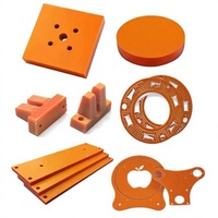 Plaque en bakélite rouge orangé haute dureté, épaisseur 5mm/10mm/20mm, découpe sur mesure pour pièces d'isolation de gabarits de test