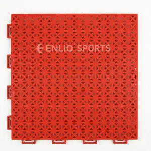 Enlio Pickleball Court Plastic Flooring Portable Anti-Slip Sports Tiles Basketball Sport Courts Modular Plastic Floor Mat