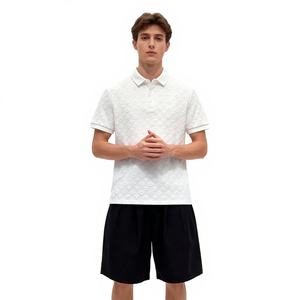 Polo à manches courtes décontracté pour homme, tendance été 2026, couleur unie, soie glacée, toucher frais, style patron - Product Image 1