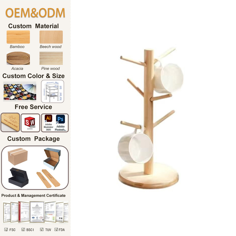 Wisuce Bamboo Tableware Thicker Base Coffee