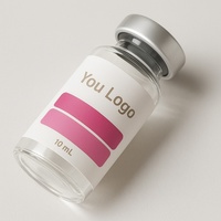 Autocollants en PVC auto-adhésifs pour flacons de cosmétiques, poudres lyophilisées et bouteilles de peptides, petites bouteilles en verre, étiquetage personnalisé