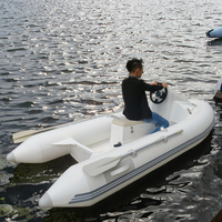 3.3m petite fibre de verre côtes l'océan moteur hors-bord de bateau de pêche de vitesse à vendre