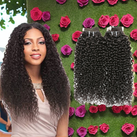Vente en gros de paquets de cheveux bruts bouclés brésiliens vierges 12A Style Yaki vague naturelle sans perte ni emmêlement