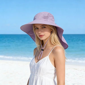 Sombrero de Pescador de Malla de Secado Rápido con Protección Solar, Diseño de Dibujos Animados, Logotipo Personalizado, Ala Ancha, para Verano, Playa y Aire Libre, para Hombre - Product Image 3