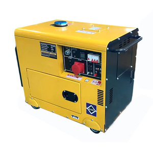 Générateur diesel silencieux portable 5-10KW 220V/380V avec capot insonorisé pour usage en usine et en mine - Product Image 1