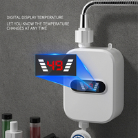 Chauffe-Eau Électrique Instantané de Salle de Bain à Thermostat à Induction, Imperméable, pour Douche
