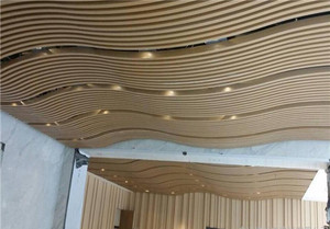 Panneau suspendu en métal ondulé avec placage en aluminium, résistant à la rouille, pour revêtement métallique de bâtiment - Product Image 2
