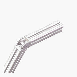 Fabricant chinois Rohs 2117 4545 OEM ODM Moulage sous pression 45mm*45mm 45*45mm Joint pivotant en zinc pour extrusion d'aluminium 30 40 45 - Product Image 5