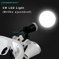 Loupe binoculaire dentaire à grossissement 3,5X/2,5X, loupe chirurgicale, lampe frontale LED, lumière médicale, certifiée CE