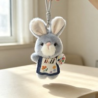 Meilleure Vente Mini Sac à Dos Lapin en Coton Rembourré Accessoires de Décoration pour Femme Mignon Dessin Animé Adorable Pendentif pour Cartable