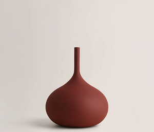 Vase en céramique à texture brossée rétro, décoration d'intérieur Morandi, salon, ornements nordiques - Product Image 5