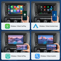 Autoradio 7 pouces Road Top avec Airplay, CarPlay, multimédia, stéréo audio, Android Auto, écran Linux pour Volkswagen, Seat, Skoda 2003-2015